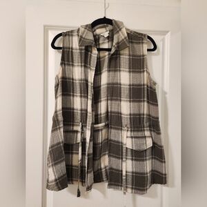 Cato Plaid Sleeveless Vest